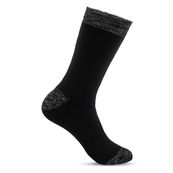 totes toasties® Mens 3.0 TOG Brushed Inside Thermal Lined Socks (Twin Pack) Black Twist Extra Image 3